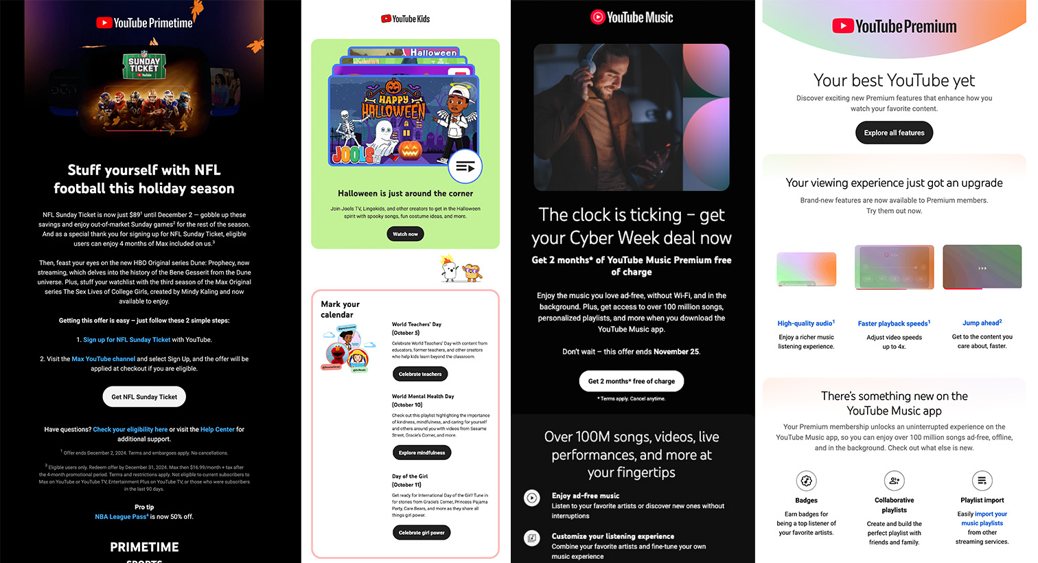 Youtube email marketing emails